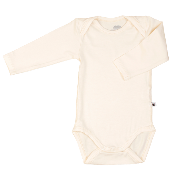 Bamboo Baby Long Sleeve Body - CREAM
