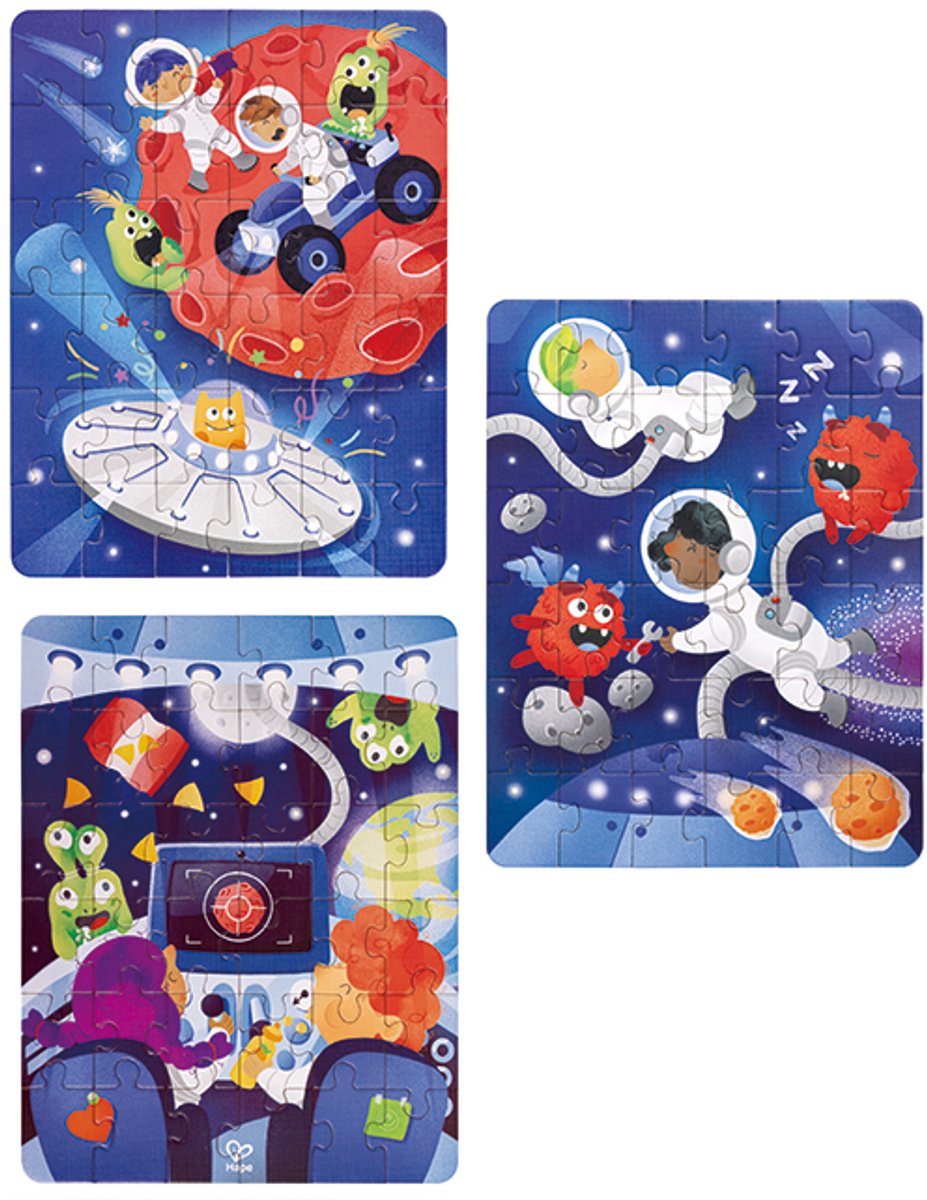Hape space adventure puzzle