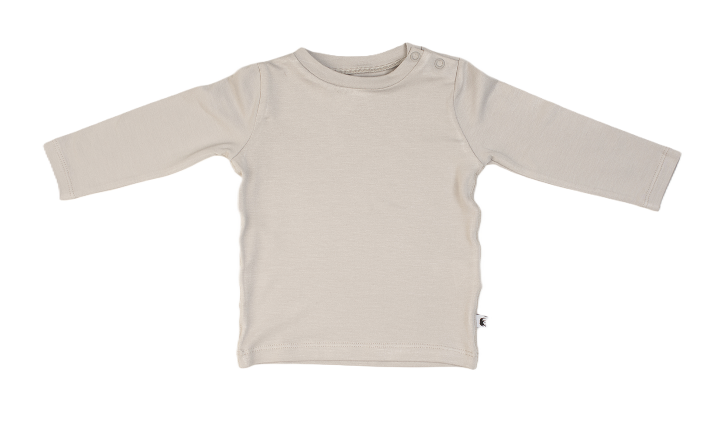 Bamboo Baby Long Sleeve T-Shirt - GREY